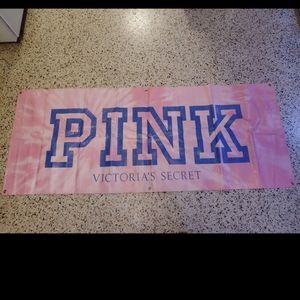Victoria's Secret PINK OG store banner and large ornaments